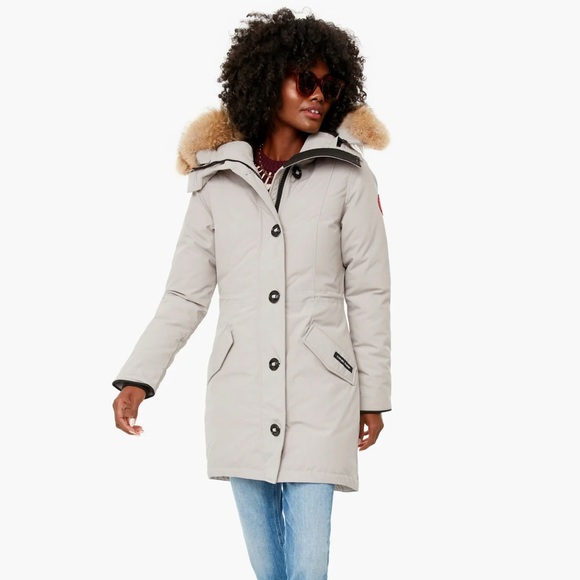 Canada Goose rossclair silver gray with fur - Picture 1 of 13